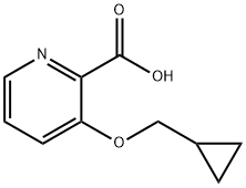 3-(Cyclopropylmethoxy)pyridine-2-carboxylic acid Struktur