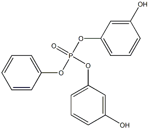 Phosphoric acid, bis(3-hydroxyphenyl) phenyl ester Struktur