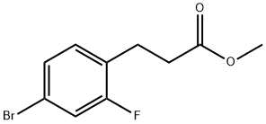 methyl 3-(4-bromo-2-fluorophenyl)propanoate Struktur