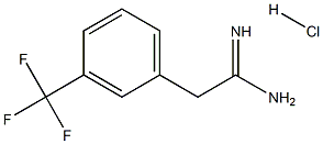 2-[3-(trifluoromethyl)phenyl]ethanimidamide hydrochloride Struktur