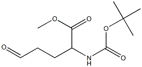 methyl 2-(tert-butoxycarbonylamino)-5-oxopentanoate Struktur