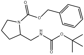 2-(BOC-AMINOMETHYL)-1-CBZ-PYRROLIDINE Struktur