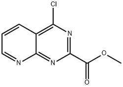 Methyl 4-chloropyrido[2,3-d]pyrimidine-2-carboxylate Struktur