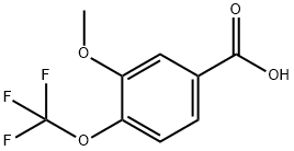 3-Methoxy-4-(trifluoromethoxy)benzoic acid Struktur