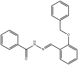 N'-[2-(benzyloxy)benzylidene]benzohydrazide Struktur