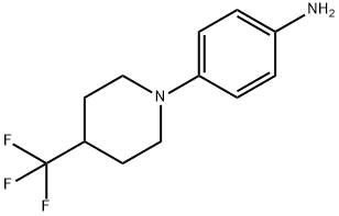 4-[4-(trifluoromethyl)piperidin-1-yl]aniline Struktur