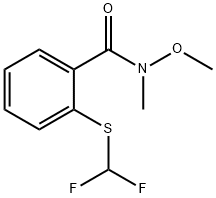 2-((difluoromethyl)thio)-N-methoxy-N-methylbenzamide Struktur