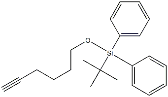 Silane, (1,1-dimethylethyl)(5-hexynyloxy)diphenyl- Struktur