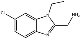 C-(6-Chloro-1-ethyl-1H-benzoimidazol-2-yl)-methylamine Struktur