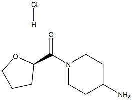 (R)-(4-Aminopiperidin-1-yl)(tetrahydrofuran-2-yl)methanone hydrochloride Struktur