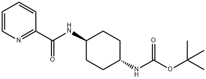 tert-Butyl (1R*,4R*)-4-(picolinamido)cyclohexylcarbamate Struktur