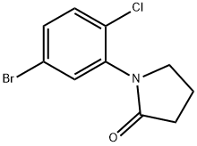 1-(5-bromo-2-chlorophenyl)pyrrolidin-2-one Struktur