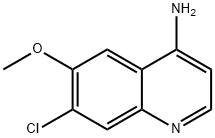 7-Chloro-6-methoxy-quinolin-4-ylamine Struktur