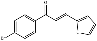 (2E)-1-(4-bromophenyl)-3-(furan-2-yl)prop-2-en-1-one Struktur