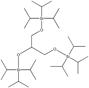 1,3-bis[tri(propan-2-yl)silyloxy]propan-2-yloxy-tri(propan-2-yl)silane Struktur