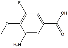 3-amino-5-fluoro-4-methoxybenzoic acid Struktur