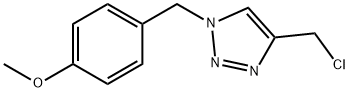 4-(chloromethyl)-1-(4-methoxybenzyl)-1H-1,2,3-triazole Struktur