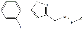 {[5-(2-fluorophenyl)isoxazol-3-yl]methyl}amine hydrochloride Struktur