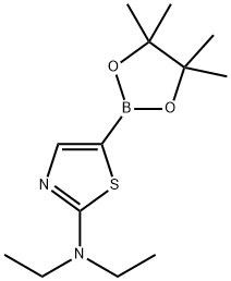 N,N-DIETHYL-5-(4,4,5,5-TETRAMETHYL-1,3,2-DIOXABOROLAN-2-YL)THIAZOL-2-AMINE Struktur