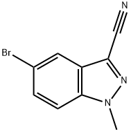 5-Bromo-1-methyl-1H-indazole-3-carbonitrile Struktur