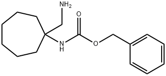 benzyl N-[1-(aminomethyl)cycloheptyl]carbamate Struktur