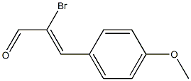 2-Propenal, 2-bromo-3-(4-methoxyphenyl)- Struktur