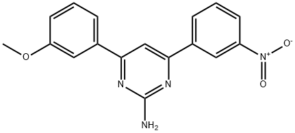 4-(3-methoxyphenyl)-6-(3-nitrophenyl)pyrimidin-2-amine Struktur