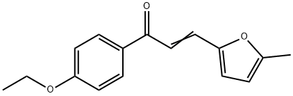 (2E)-1-(4-ethoxyphenyl)-3-(5-methylfuran-2-yl)prop-2-en-1-one Struktur