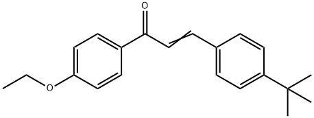 (2E)-3-(4-tert-butylphenyl)-1-(4-ethoxyphenyl)prop-2-en-1-one Struktur