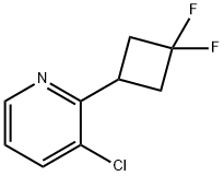 3-CHLORO-2-(3,3-DIFLUOROCYCLOBUTYL)PYRIDINE Struktur