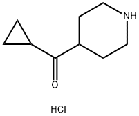 CYCLOPROPYL(PIPERIDIN-4-YL)METHANONE HCL Struktur