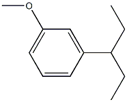 1-methoxy-3-pentan-3-ylbenzene Struktur