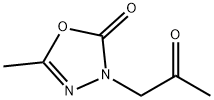 1,3,4-Oxadiazol-2(3H)-one, 5-methyl-3-(2-oxopropyl)- Struktur