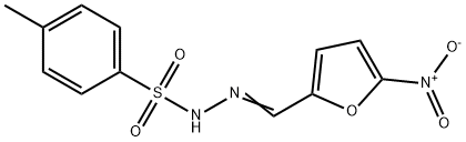 4-methyl-N-[(E)-(5-nitrofuran-2-yl)methylideneamino]benzenesulfonamide Struktur