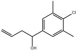 1-(4-CHLORO-3,5-DIMETHYLPHENYL)BUT-3-EN-1-OL Struktur