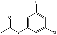 S-(3-CHLORO-5-FLUOROPHENYL) ETHANETHIOATE Struktur