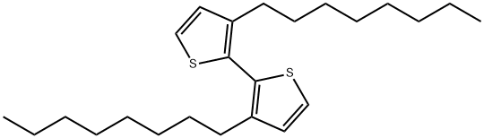 2,2'-Bithiophene, 3,3'-dioctyl- Struktur