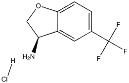 (R)-5-(TRIFLUOROMETHYL)-2,3-DIHYDROBENZOFURAN-3-AMINE HCL Struktur