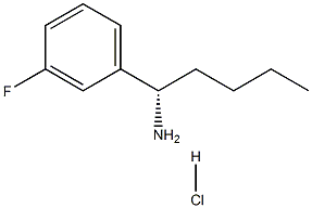 (1S)-1-(3-FLUOROPHENYL)PENTYLAMINE HYDROCHLORIDE Struktur