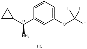 (1S)CYCLOPROPYL[3-(TRIFLUOROMETHOXY)PHENYL]METHYLAMINE HYDROCHLORIDE Struktur