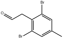 2-(2,6-dibromo-4-methylphenyl)acetaldehyde Struktur