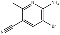 6-Amino-5-bromo-2-methyl-nicotinonitrile Struktur