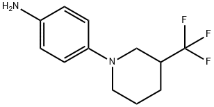 4-[3-(trifluoromethyl)piperidin-1-yl]aniline Struktur