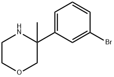 3-(3-BROMOPHENYL)-3-METHYLMORPHOLINE Struktur