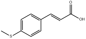 3-[4-(methylsulfanyl)phenyl]acrylic acid Struktur