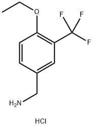 [4-Ethoxy-3-(trifluoromethyl)phenyl]methanamine hydrochloride Struktur