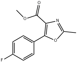 METHYL 5-(4-FLUOROPHENYL)-2-METHYLOXAZOLE-4-CARBOXYLATE Struktur