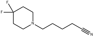 5-(4,4-DIFLUORO-PIPERIDIN-1-YL)-PENTANENITRILE Struktur