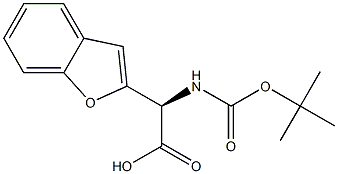 (R)-2-(BENZOFURAN-2-YL)-2-((TERT-BUTOXYCARBONYL)AMINO)ACETIC ACID Struktur