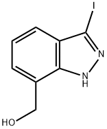 (3-Iodo-1H-indazol-7-yl)-methanol Struktur